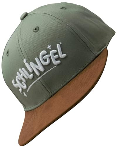 Kinder Snapback Cap Schlingel (Junior, Kids, optimale Passform, Kappe, Jungs, Unisex) (DE/NL/SE/PL, Alter, Einheitsgröße, Grün)