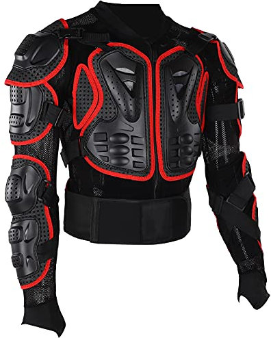 SPYMINNPOO Fahrradschutzpanzer, Atmungsaktive Reitjacke Wirkungsbeständig für Erwachsene, Motorrad Ganzkörperpanzer (2XL)