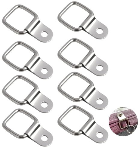Jecdfs 8 pièces Anneau Arrimage, Crochet D Remorque en Acier Inoxydable, Anneaux d'arrimage pour remorques, camions, Bateaux, Voitures, Kayaks, arrimage de Charge avec Une capacité de Charge de 200KG