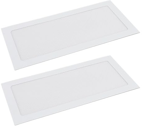 Eujgoov Datorkylare -Fan Dammfilter Effektiv Magnetisk Ram Fina Nät PVC -dammskydd för PC fläktventilation, 2st för PC chassi Strömförsörjningsuppsättning (Vit)