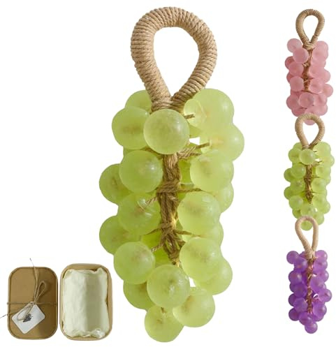 Savon Grapevine,savons en forme de nœud de raisin, savons artisanaux en forme de raisin, savon solide naturel, saponification à froid pour le nettoyage du corps et du visage (1, Vert)