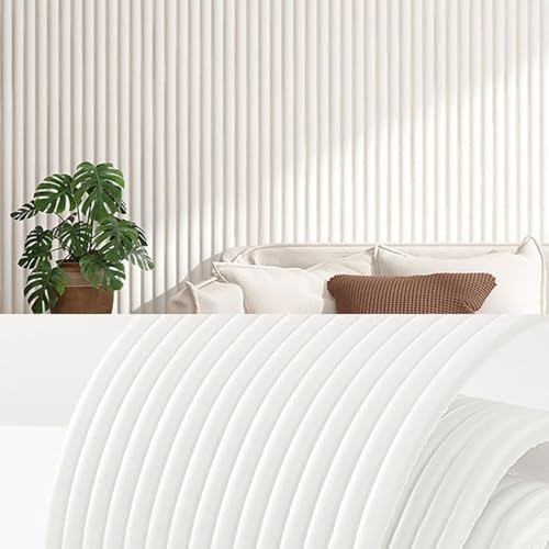 Generico Paneles de pared acolchados para dormitorios - Cojín de pared 3D de 200 cm, autoadhesivo, anticolisión de 1,2 cm de grosor, aislamiento térmico y térmico, para dormitorios, color blanco, 20 x