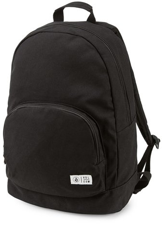 Volcom Damen Schulhof Canvas Rucksack Ruckscke, schwarz, Einheitsgröße