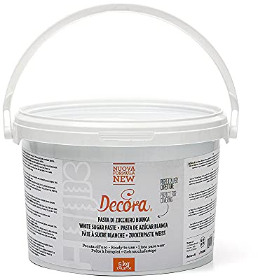 Decorate 0310190 New White Sugar Pasta da 5 Kg (la confezione può variare)