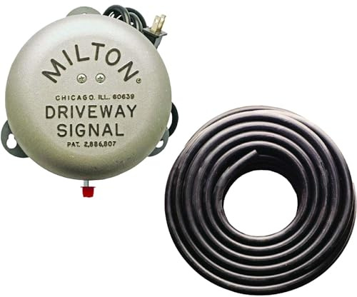 Milton's Bell Kit Driveway Signal Bell with 50' Hose and end-of-hose plug