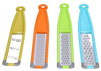 Grattugia formaggio manuale, grattugia Zester in acciaio inossidabile, set grattugia per formaggio con impugnatura facile per verdure, formaggio, frutta, patate