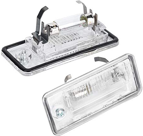 License Plate Lamp, Pair of License Plate Light 8E0807430A 8E0807430B Fit for A3 A4 A5 A6 C6 A8 D3 Q7 RS4