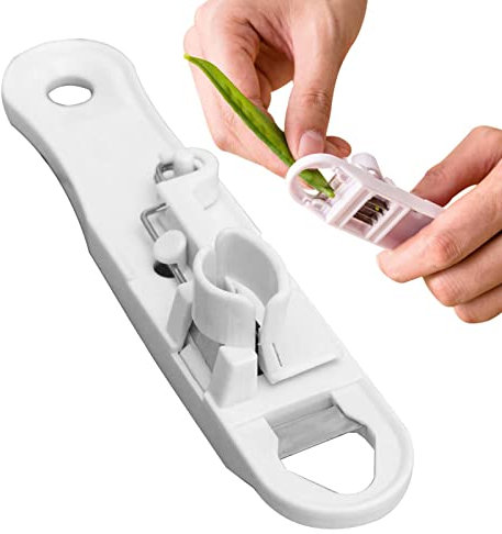 3 judías verdes, cortador portátil para judías verdes, herramienta cocina apto para alimentos, cortador frijoles blanco para cocina y comedor