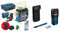 Bosch Professional 12V System Linienlaser GLL 3-80 CG (2x 12 V, Ladegerät, grüner Laser, App, Universalhalterung, Arbeitsbereich bis 30 m) & Ortungsgerät GMS 120-27 (max. Detektionstiefe 120 mm)