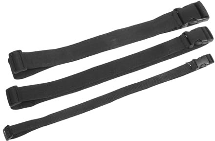 ROMISBABA Lot de 3 rallonges de sangle de ceinture - Bandoulière réglable - Pour sacs bananes - Largeur : 2 cm et 5 cm - Longueur : 100 cm - Idéal pour les bagages et les sacs à main