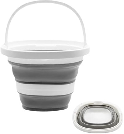 10 l vikbar hink, vikbar hink plast rengöringshink vikbar rengöringshink med handtag silikon hink hållbar för utomhus fiske sandlåda camping hink