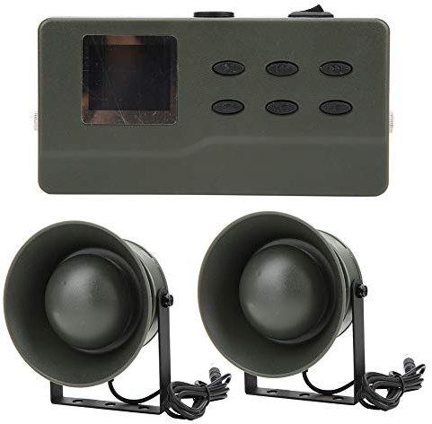 Tbest CP-390 Altoparlante per Riproduzione Sonora Elettrica per Uccelli da 35 W per Esterni con Funzione di Temporizzazione, Altoparlanti da 125 DB, Resistente Alla Sabbia e Al Calore per Giardino,