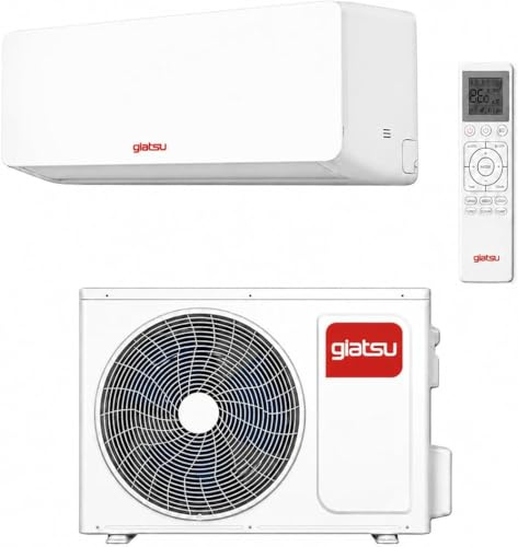 Condizionatore 9000 BTU Inverter WiFi GIATSU Sakura B – Climatizzatore Silenzioso Caldo/Freddo Pompa di Calore A++/A+ con Gas R32, Modalità Turbo, Sleep, Timer 24H, Auto Restart, Golden Fin