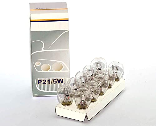 Jurmann Trade GmbH 10 Stück - P21/5W - BAY15d - 21/5W 2-Phasen Lampen, Dual Sockel 12V 5W KFZ Beleuchtung - LONGLIFE - Glühlampe, Glassockellampe, Glühbirne, Soffitte, Autolampen