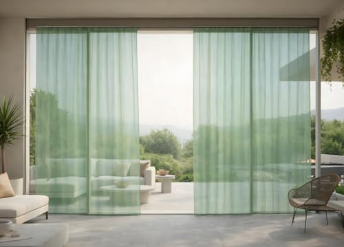 BIANCHERIAWEB Tenda Zanzariera per Porta E Finestre Anti Insetti Zanzare Tinta Unita Protezione Mosche Cimici Zanzariera Verde