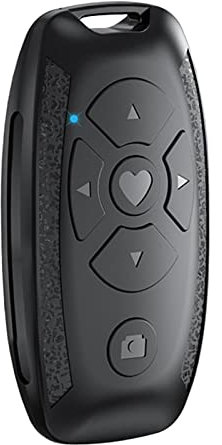 ERZU Otturatore universale wireless per selfie, telecomando per video dal vivo con denti blu, ricarica USB intelligente, portata di rilevamento 10-15 m, per e-book Tik-Tok e iOS