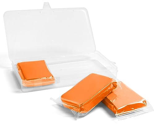 URAQT Reinigungsknete,3 x 100g Auto Car Clay Bar Magic Clay Bar Reiniger Knete Autoreinigung Felgenreinigung Auto Reinigungsmasse Lackreinigungsknete zur Lackpflege und Felgenreinigung-Orange