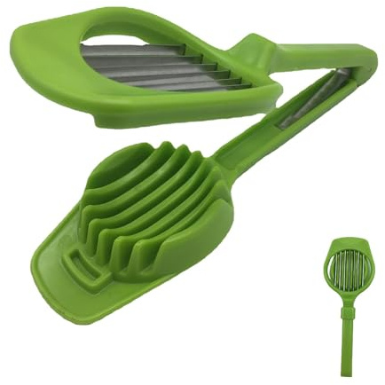 Rebanadora De Huevos Duros - Herramienta De Corte De Huevos, Rebanadora De Ajo De Cocina De Acero Inoxidable | Herramienta De Corte De Verduras Portátil, Herramienta De Separación De Frutas