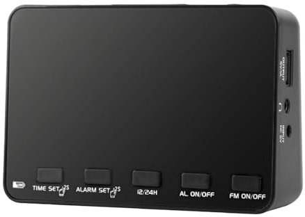 Reloj Despertador con Radio para Dormitorio - Radio para Hogar | Reloj Despertador Multifuncional con FM para Adultos Niños Habitación Mesilla Noche Casa