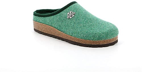 Grunland Sara CB0169 basilico Verde Ciabatte Donna Plantare Feltro Lana 37