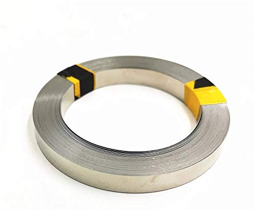 1 Rouleau de 5 mètres de Bande de Nickel Pur à 99,96% pour Ceinture de Nickel de soudage par Points de Batterie (0,1 mm x 8 mm x 5 mètres)