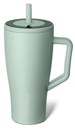 BrüMate 30oz Insulated Tumbler with Handle, Straw, and Lid | 100% Leakproof | Stainless Steel | Cup Holder Friendly