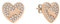 Radley Women's Rose Gold Plated Pavé Stone Heart Earrings RYJ1448S