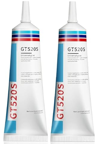 Textilkleber Extra Stark, Stoffkleber Textilkleber, Kleben Statt Nähen, 2PCS 60ml Leder Kleber Fabric Stoffkleber Lederkleber Textilkleber Waschmaschinenfest Stoffkleber Wasserfest