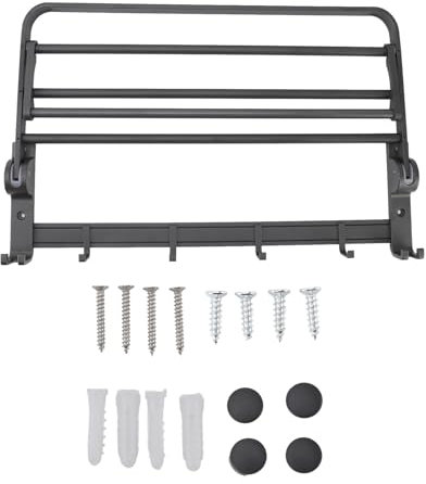 flexman Badezimmerregale, Aluminium Multifunktional Aufbewahrt Verstellbares Höhenregal, Schwimmende Regale für Wand für Badezimmer, Waschraum, Schlafzimmer und Wohnzimmer