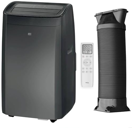 TCL Mobile Klimaanlage 12000 BTU 35m² Raumgröße - Kühlen, Heizen, Entfeuchten, Ventilieren mit Laufrollen