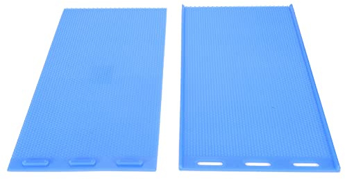 Zerodis Hojas de Base de Cera de Abejas con Molde de Goma para Fabricación de Velas y Apicultura, Suministros de Prensa de Peine de Abejas DIY (azul oscuro)