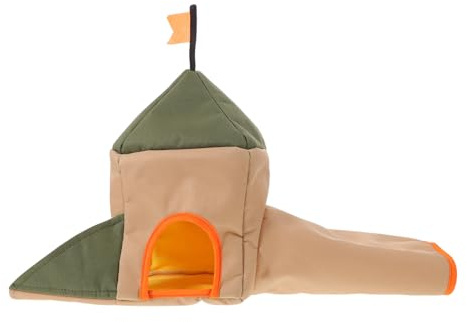 Toyvian Mini Maison pour Cochon D’Inde en Polyester, Cachette Confortable et Légère pour Petits Animaux, Refuge Sécurisé pour Hamster et Cobayes, Accessoire Décoratif pour Cage