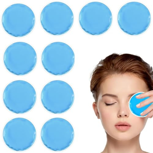 10 almohadillas de enfriamiento de gel reutilizables, compresas frías y cálidas, para dolores de cabeza, dolor de muelas, ojos cansados, lactancia, picaduras de insectos, primeros auxilios, muela del