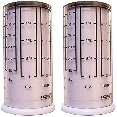 Kitchenart Adjustable Measuring Cups 2 Pack - for Liquid Dry Semi-Solid Adjustable Measuring Cups Plastic