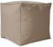 Green Bean Sitzsack-Hocker 40x40x40cm mit EPS-Perlen Füllung - Fußhocker Fußkissen Sitz-Pouf für Sitzsäcke - Bodenkissen für Kinder und Erwachsene - Fußablage Sitzkissen Sitzhocker Taupe