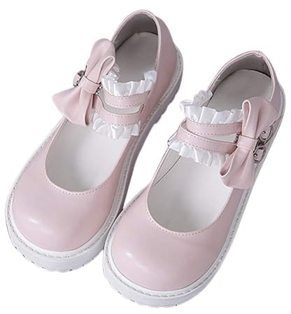 BB BEROBELLO FASHION IS AN ATTITUDE Japanese Sweet Lolita Flat Shoes Maid Cosplay Mary Jane Shoes Pink