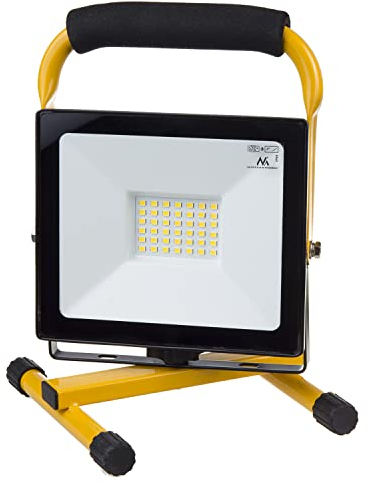 Maclean Floor Stand for LED Spotlight Worklight Tripod Floodlight Stand Construction Spotlight Tripod Rotatable Steel (for MCE550 / MCE650) (Cold White, 50W)