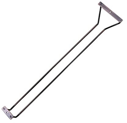 Abcsea 1 Pièce Bronze Porte-Verre à Vin sous Meuble, Porte-Verres à Pied Suspendu, Support de Verre B Vin, Porte-Verres à Vin, Stemware Rack, 50 cm 1 Rangée