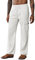 Breampot Herren Leinenhose Lang Leicht Sommerhose Baumwolle Cargo Loose Freizeithose mit Kordelzug (Weiß, Medium)
