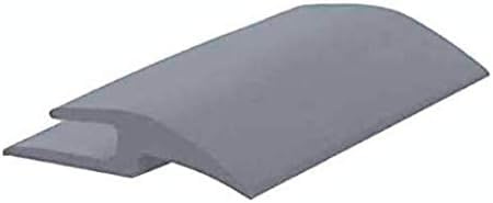 Roppe Vinyl Ceramic Wood Carpet Transition Profile #182, Dark Gray, 3/8 H X 12' L X 1-1/2 W