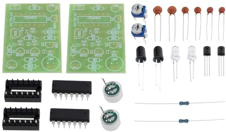YINETTECH 2 ensembles Kit de bougie électronique Kit d'entraînement à la soudure Kit de bricolage à LED Projet de soudure pour l'apprentissage de la pratique de la soudure