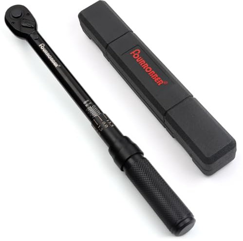 FOURROBBER 1/2 Clé Dynamométrique 25-220 Nm pour Autos,Camion,Motos vélos Précision ±4%