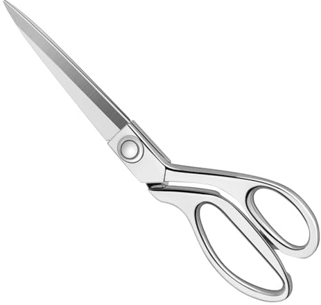 KUONIIY Heavy Duty Sewing Scissors 9 inch - Professional Stainless Steel Tailor Scissor Shears for Fabric Leather Dressmaking Tailoring Artists Students Dressmakers