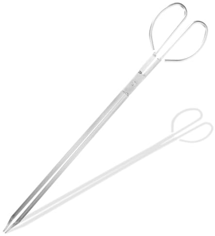 Ciieeo Pinzas para Chimenea de Acero Inoxidable Tenazas Pesadas para Leña y Agarre Firme para Barbacoa y Recogida de Basura Mango Ergonómico Resistente al Calor