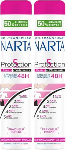 Narta Femme Déodorant Spray Protection 5 200ml (Lot de 2)
