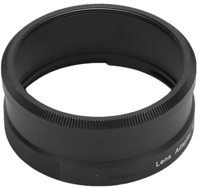 Dioche Anillo de 49 Mm para Lente de 49 Mm, Anillo Adaptador de Filtro de Lente de Repuesto para Cámara GR3 y de Conversión GA1, Aluminio Duradero, Compatible con Filtros y Lentes de