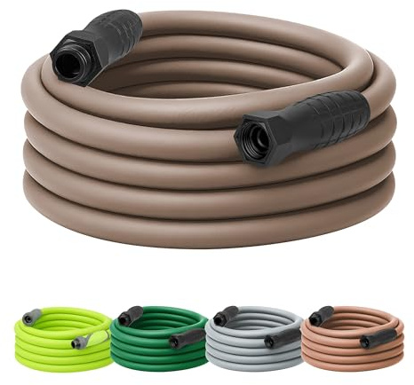 Flexzilla Colors Garden Hose with SwivelGrip, 5/8 in. x 50 ft., Drinking Water Safe, Brown Mulch - HFZC550BRS