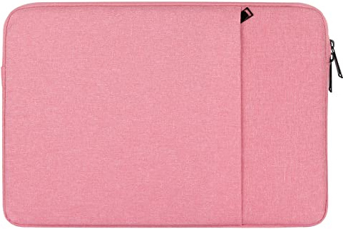 Chelory 13 14 Inch Laptop Sleeve Compatible for 13 Inch MacBook Air/MacBook Pro M1, 13.3 14 Inch Notebook Ultrabook, MacBook Pro M1 14 inch, Tablet iPad Protective Bag Carrying Case, Pink