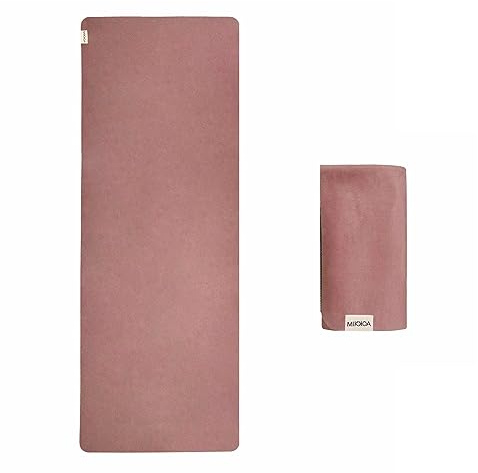 MIKKOA Travel Yoga Mat 1.5mm | Foldable, Lightweight for Backpacking, Retreat, Outdoors, Gym, Pilates | Exercise Mat | Machine Washable | Eco-Friendly