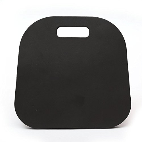 Coussin de Siège en Mousse avec Poignée de Transport, Coussin de Jardin pour Siège de Stade, Coussin de Chaise de Bureau pour Stades de Bateau, Sièges de Gradins, Soulagement de la Douleur(Noir)